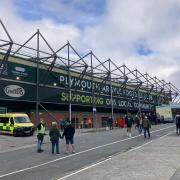 An external view of Plymouth Argyle's Home Park ground