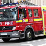 Fire crews were called to Barrier Point Road, Silvertown