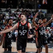 London Lions celebrate during their EuroCup match with Paris
