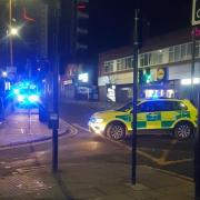 Police and ambulance crews were at the scene