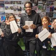 The five NewVic students winning CoppaFeel! national challenge