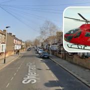 The London's Air Ambulance was dispatched in response