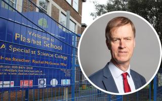 Sir Stephen Timms MP (inset) said he was 'dismayed' by the Newham Recorder's revelations over an email campaign against East Ham's Plashet School