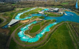 An aerial view of the Lee Valley White Water Centre. Image: GLL