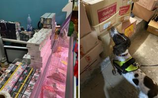 Thousands of illegal products including tobacco were seized from Newham shops