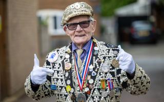 George Major, is The Pearly King of Peckham.